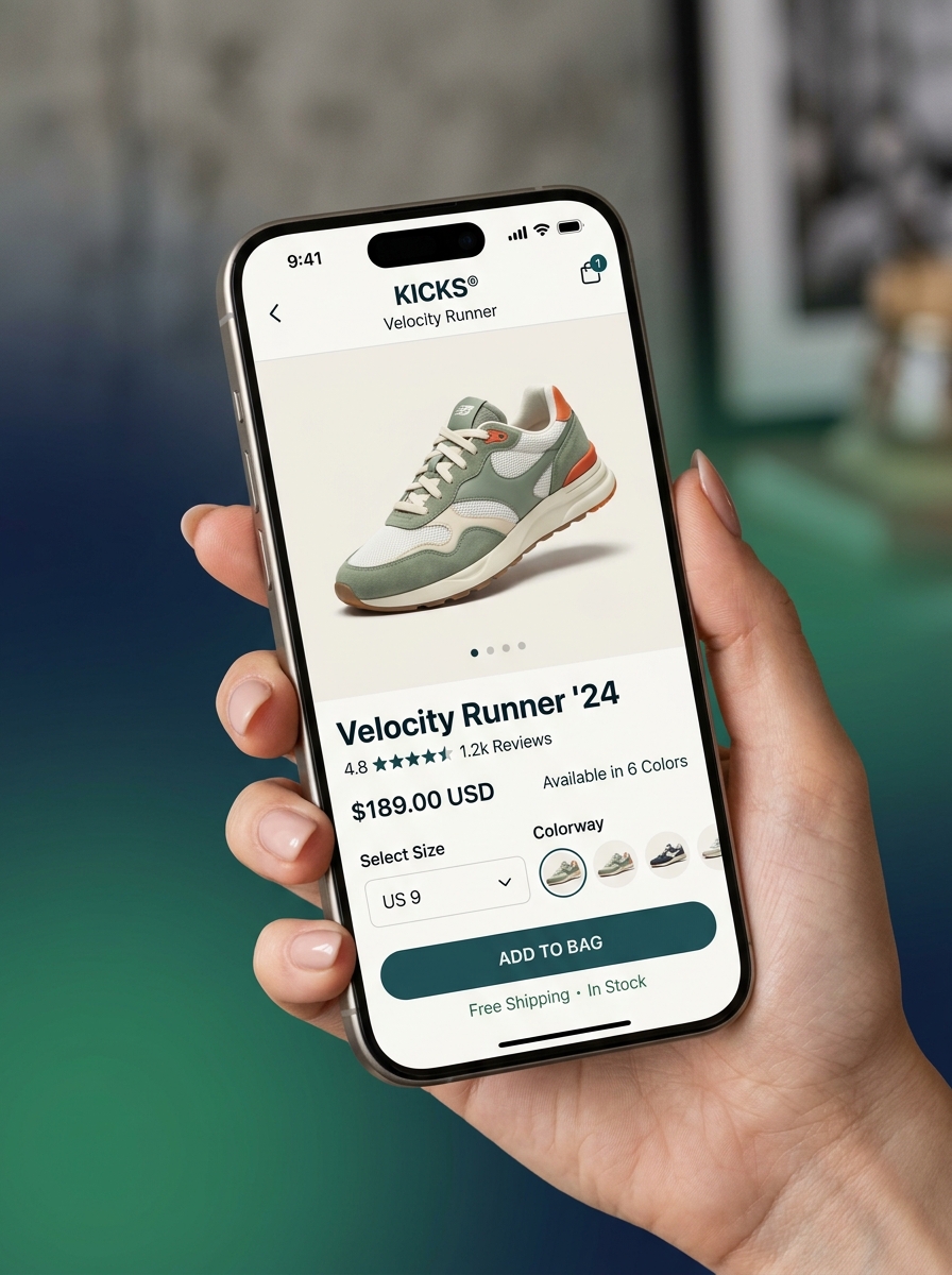 Mobile product screen